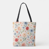 Personalisierte Einkaufstasche mit französischer f Tasche (Rückseite)
