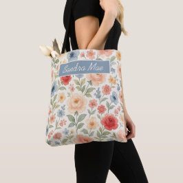 Personalisierte Einkaufstasche mit französischer f Tasche