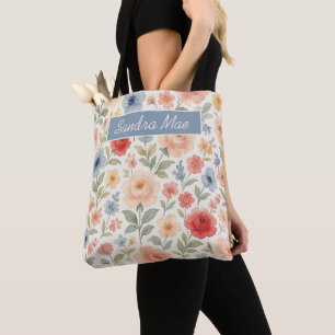 Personalisierte Einkaufstasche mit französischer f Tasche