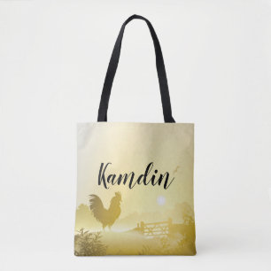 Personalisierte Einkaufstasche Sonnig Morgen Farm Tasche