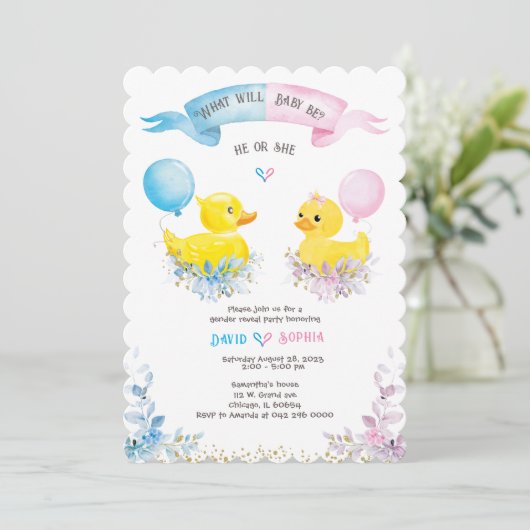 Personalisierte Einladung (Stehend Vorderseite)