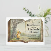 Personalisierte Einladung der Teddy Bärendusche (Stehend Vorderseite)