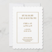 Personalisierte Einladung des Party (Rückseite)