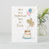 Personalisierte Einladung des Party (Stehend Vorderseite)