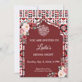 Personalisierte Einladung Henna Night