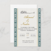 Personalisierte Einladung Palästinas (Vorne/Hinten)