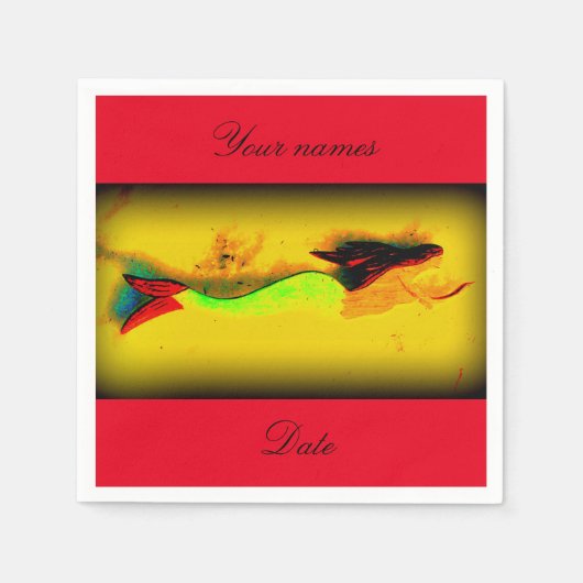 personalisierte Einladung Serviette (Vorderseite)