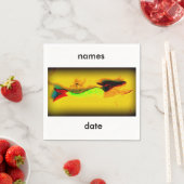 personalisierte Einladung Serviette (Beispiel)