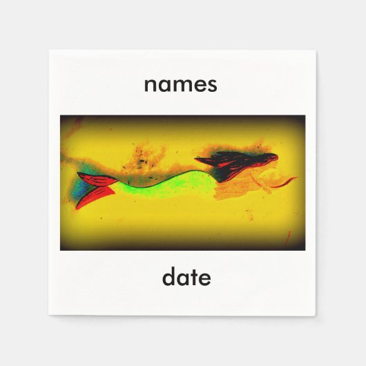 personalisierte Einladung Serviette (Vorderseite)