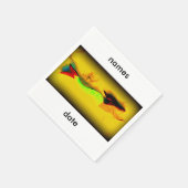 personalisierte Einladung Serviette (Ecke)