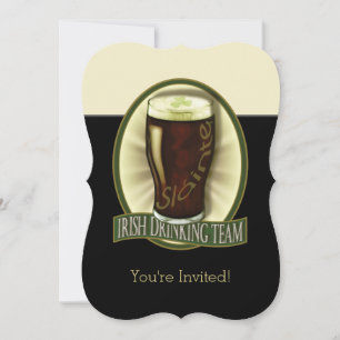 Personalisierte Einladung von Funny Irish Stout