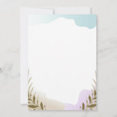 Personalisierte Einladung von Simple Boho (Rückseite)