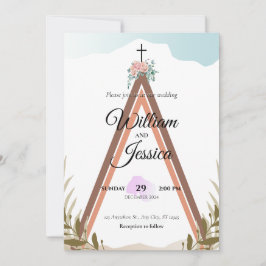Personalisierte Einladung von Simple Boho