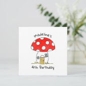 Personalisierte Einladung von Toadstool Kindern (Stehend Vorderseite)