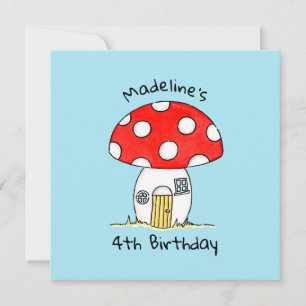 Personalisierte Einladung von Toadstool Kindern
