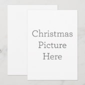 Personalisierte Einladung zu Weihnachtsbildern (Vorne/Hinten)