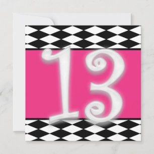 Personalisierte Einladung zum 13. Geburtstag