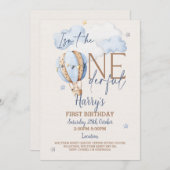 Personalisierte Einladung zum 1. Geburtstag (Vorne/Hinten)