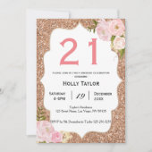 Personalisierte Einladung zum 21. Geburtstag (Vorderseite)