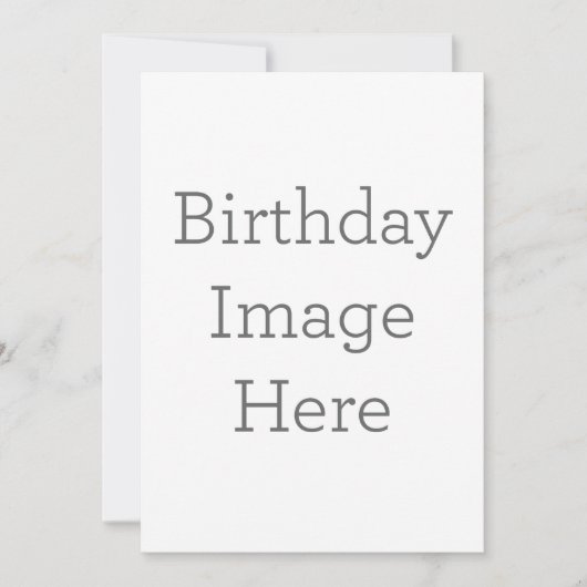 Personalisierte Einladung zum Geburtstag (Vorderseite)