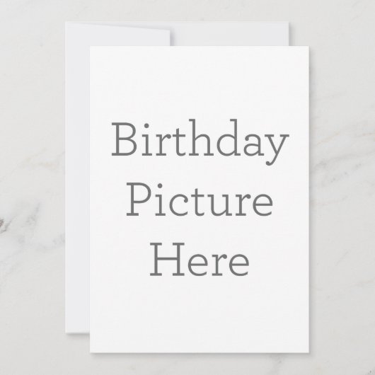 Personalisierte Einladung zum Geburtstag (Vorderseite)