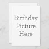 Personalisierte Einladung zum Geburtstag (Vorne/Hinten)