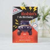 Personalisierte Einladung zum Geburtstag, maßgesch (Stehend Vorderseite)