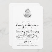 Personalisierte Einladung zum Hochzeitsfeiern (Vorne/Hinten)