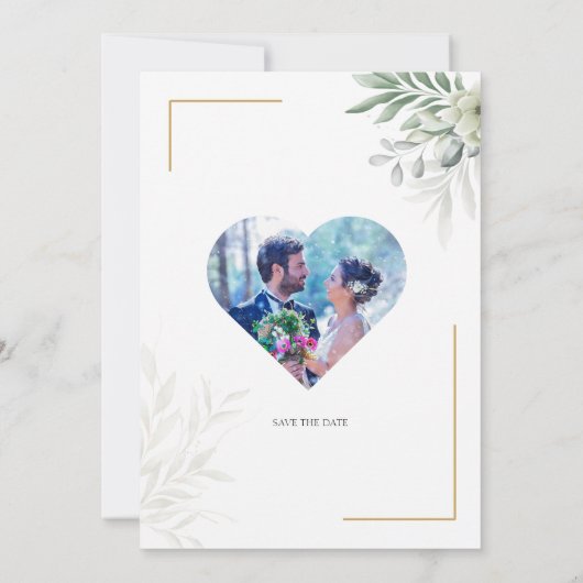 Personalisierte Einladung zum Hochzeitsfeiern mit (Rückseite)