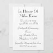 Personalisierte Einladung zur 50. Geburtstagsparte (Rückseite)