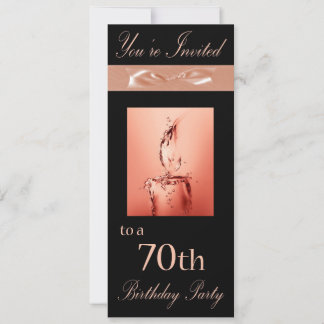 Personalisierte Einladung zur 70. Geburtstagsparte