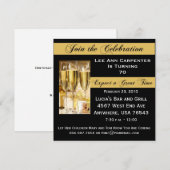 Personalisierte Einladung zur 70. Geburtstagsparte (Vorne/Hinten)