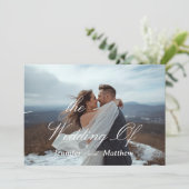 Personalisierte Einladung zur Hochzeit (Stehend Vorderseite)