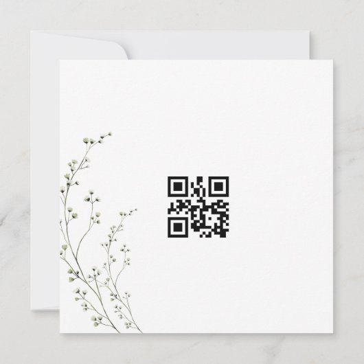 Personalisierte Einladung zur Hochzeit (Rückseite)