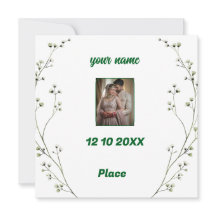 Personalisierte Einladung zur Hochzeit