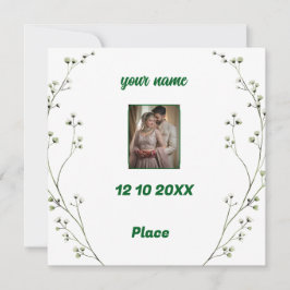Personalisierte Einladung zur Hochzeit