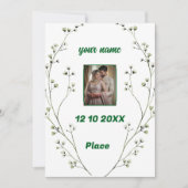 Personalisierte Einladung zur Hochzeit (Vorderseite)