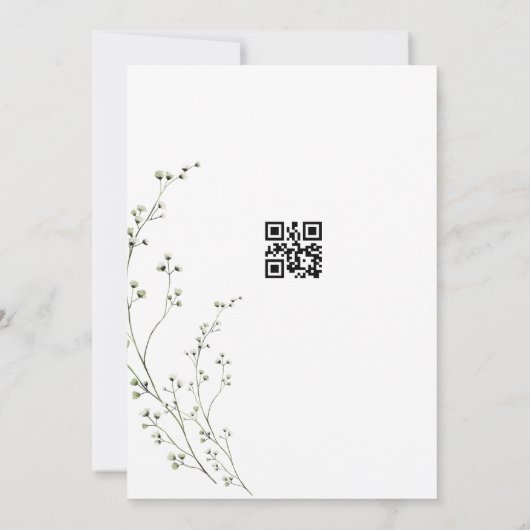 Personalisierte Einladung zur Hochzeit (Rückseite)