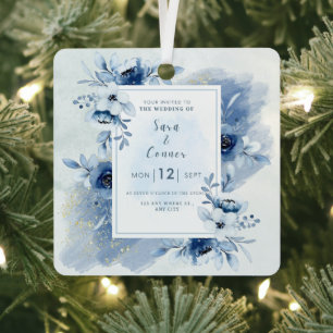 Personalisierte Einladung zur Hochzeit - elegant Ornament Aus Metall