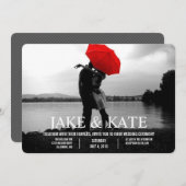 Personalisierte Einladung zur Hochzeitsfotokarte (Vorne/Hinten)