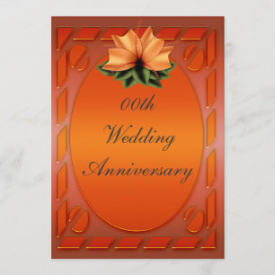 Personalisierte Einladung zur Hochzeitstag-Party