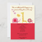 Personalisierte Einladung zur Kinderdusche (Vorderseite)