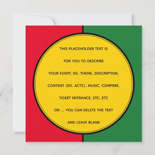 PERSONALISIERTE Einladung zur Veranstaltung (Rückseite)