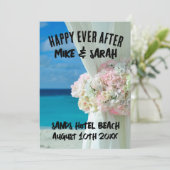 PERSONALISIERTE EINLADUNGEN AM STRAND (Stehend Vorderseite)