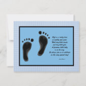 Personalisierte Einladungen für Baby Dusche Kinder (Vorderseite)