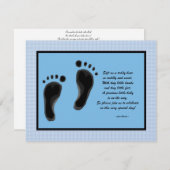 Personalisierte Einladungen für Baby Dusche Kinder (Vorne/Hinten)