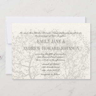 Personalisierte Einladungen für Graubaumhochzeiten