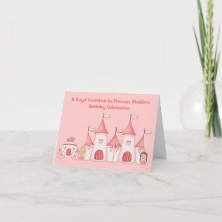 Personalisierte Einladungen Prinzessin Birthday