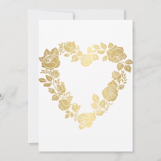 Personalisierte Einladungen zu Hochzeiten | elegan (Rückseite)