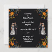 Personalisierte Einladungen zu Hochzeiten und Einl (Vorderseite)